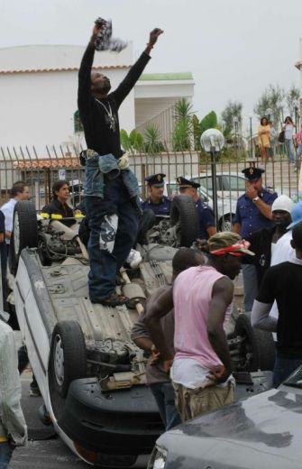 La force de frappe des immigrés africains en Italie.