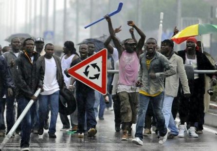 La force de frappe des immigrés africains en Italie.