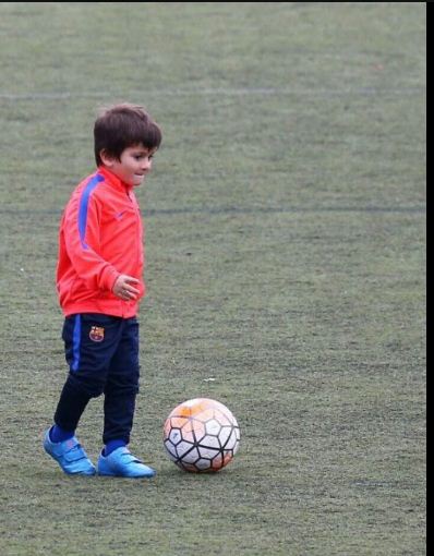 Premier entraînement pour Thiago Messi !