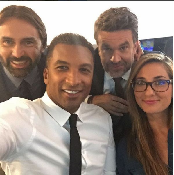 Habib Beye et ses collègues de canal+
