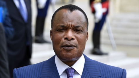 AFP | Le président congolais Denis Sassou Nguesso lors d'une conférence de presse à l'Elysée, le 7 juillet 2015.