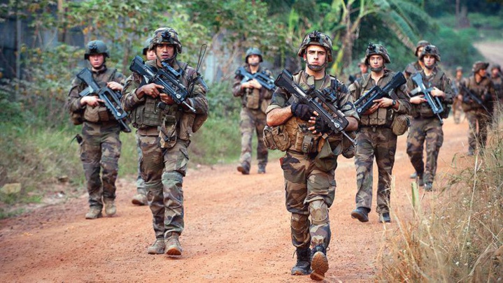 militaires français en patrouille en Centrafrique