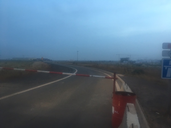 autoroute à péage, voix fermée