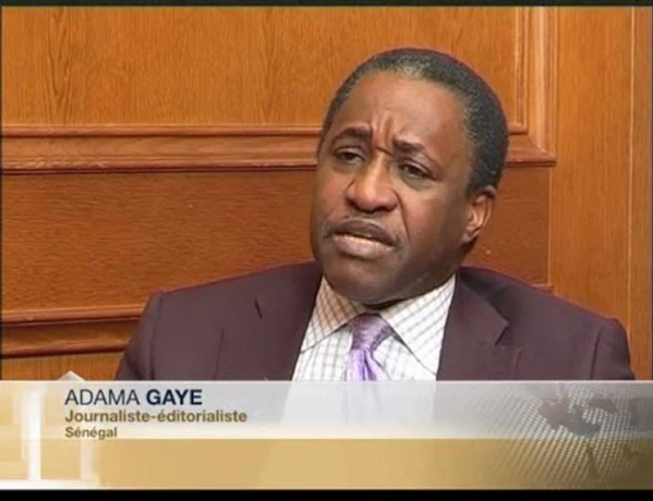 Adama Gaye, journaliste sénégalais.