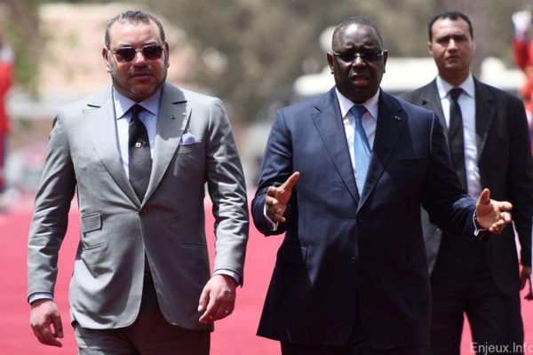 Le roi Mohammed VI et le  Président de la république Macky Sall