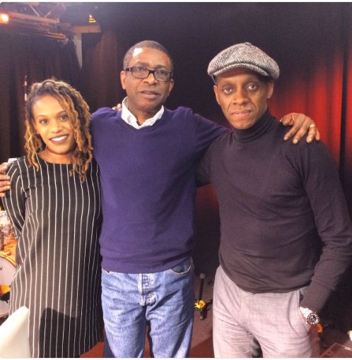 Youssou Ndour avec Claudy Siar et Florelle Manda Youssou Ndour avec Claudy Siar et Florelle Manda