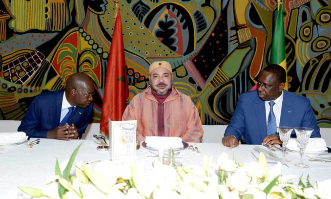 Le Président sénégalais offre un déjeuner officiel en l'honneur de Sa Majesté le Roi Mohammed VI
