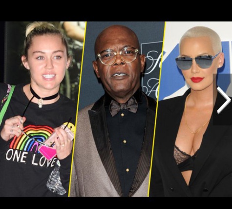 Miley Cyrus, Samuel L. Jackson, Amber Rose