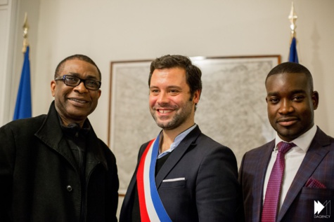 Youssou Ndour partage son expérience d'entrepreneur en Afrique lors du Give1talk organisé à la mairie du VX de Paris (images)