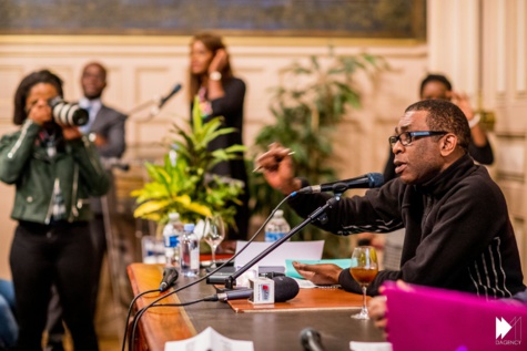 Youssou Ndour partage son expérience d'entrepreneur en Afrique lors du Give1talk organisé à la mairie du VX de Paris (images)