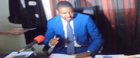Yoro Moussa Diallo, procureur de Kolda, lors d'une conférence de presse lundi