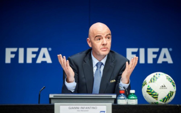 Le président de la FIFA Gianni Infantino,