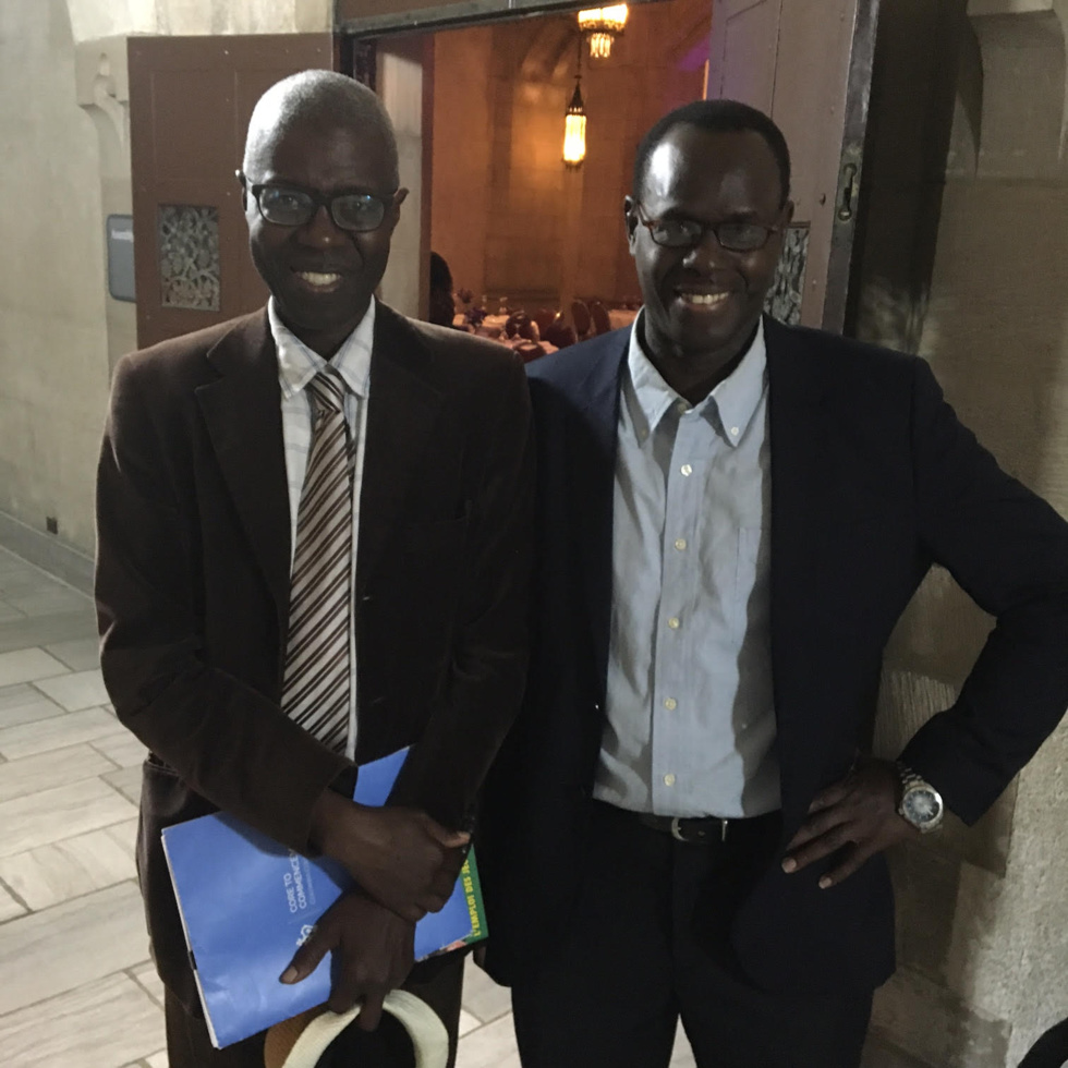 Souleymane Bachir Diagne, l'émminent professeur de l'Université de Columbia et M. Mamadou Sène de Pikine Diaspora