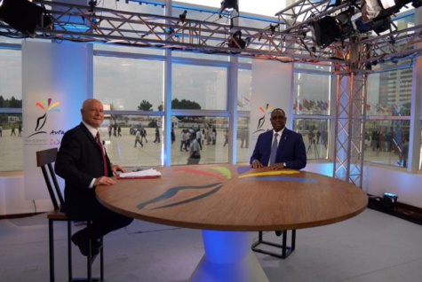 Le président Macky Sall sur le plateau de Tv5 monde