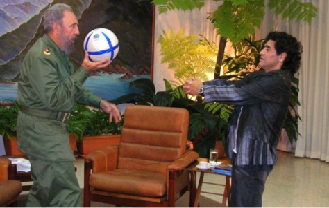 Fidel Castro et Diego Maradona