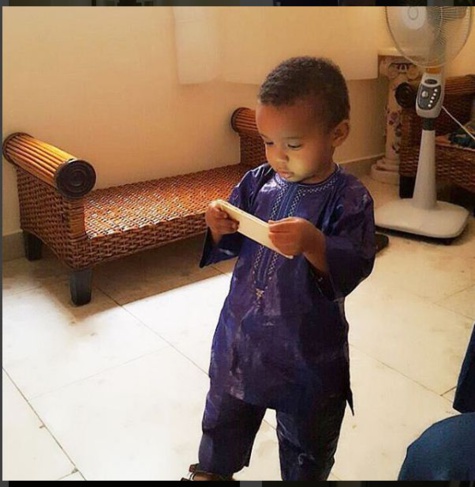 Léa Soukayna Ndiaye de la TFM et son fils, c'est mignon!!