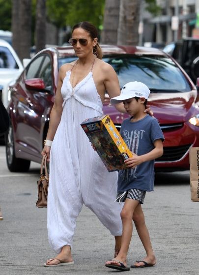 Jennifer Lopez et ses enfants en toute complicité