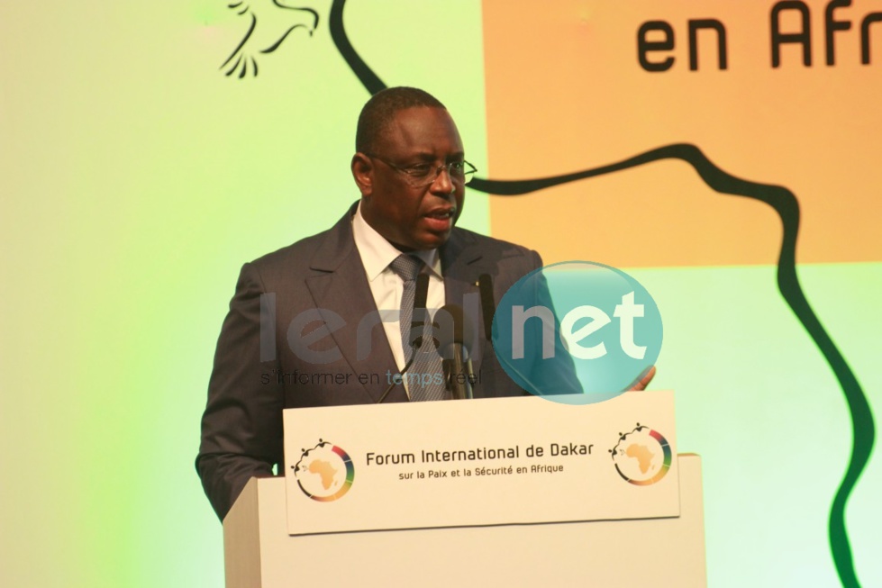 Macky Sall 3ème Forum sur la Paix et la Sécurité