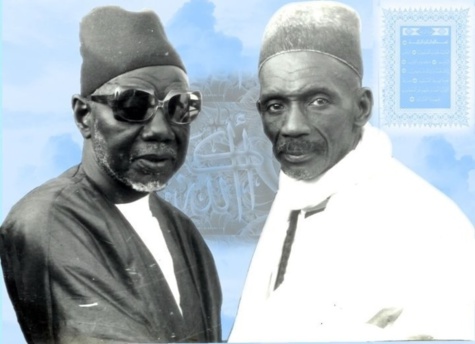 El Hadj Abdou Aziz Sy Dabakh en compagnie de El Hadj Ibou Sakho.