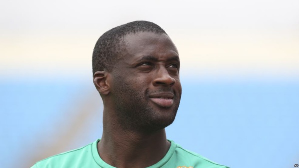 Le milieu international Yaya Touré, lors de la CAN 2015 en Guinée Equatoriale.