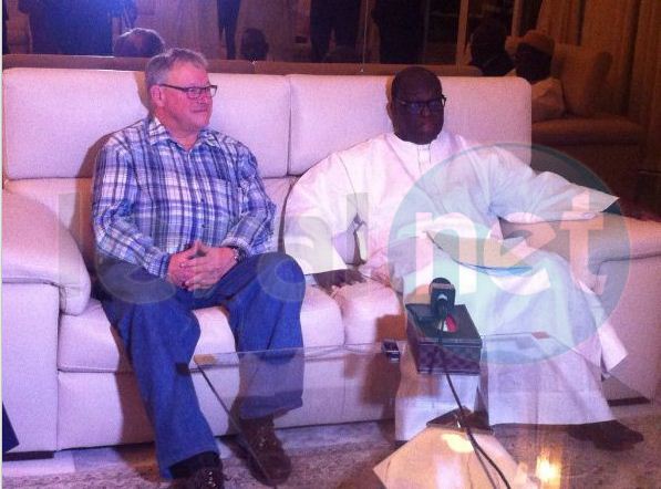 Jacques Chagnon et Moustapha Niass Jacques Chagnon et Moustapha Niass
