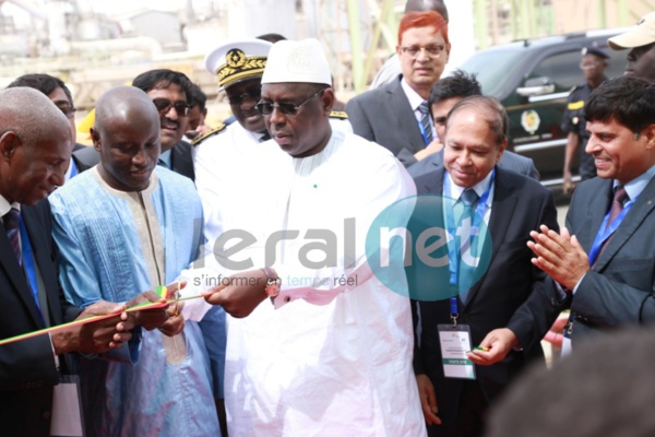 Macky Sall, inauguration Centrale des ICS (Indorama)