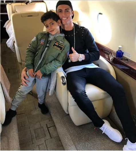 Cristiano Ronaldo et son fils