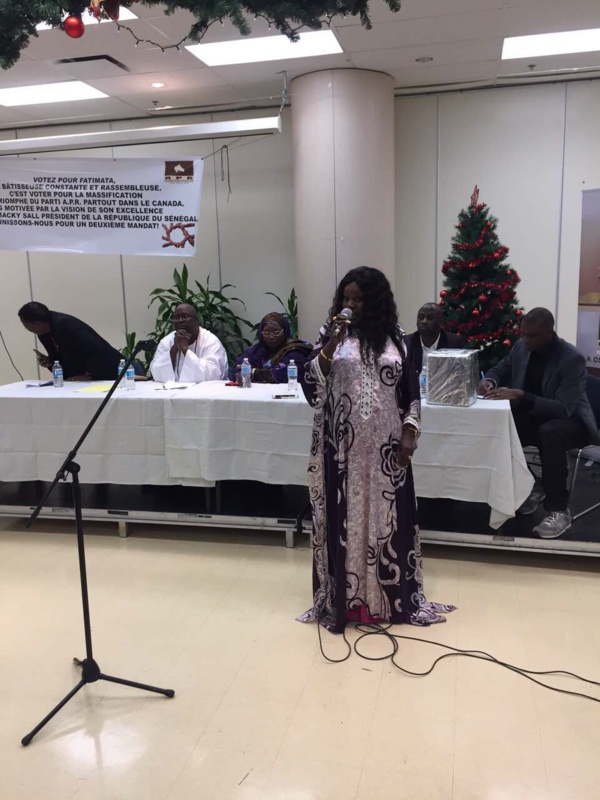 Mouvement national des femmes APR du Canada : Madame Ndèye Arame WAR désignée Coordonnatrice nationale