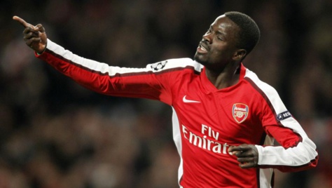 L'Ivoirien Emmanuel Eboué à l'époque où il évoluait à Arsenal en Angleterre.