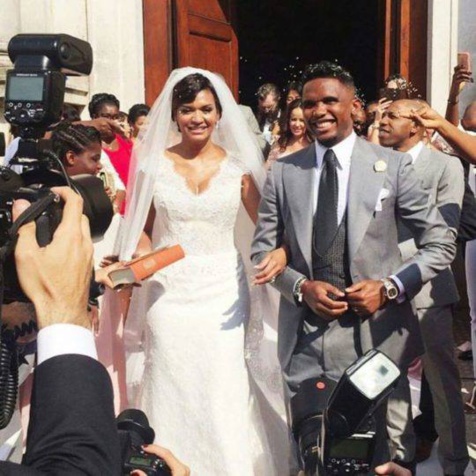 Samuel Etoo et sa femme