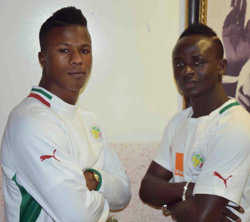 Diao Baldé Keita en compagnie de Sadio Mané