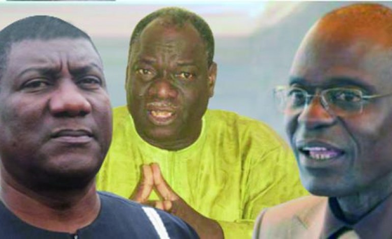 Les responsables syndicaux ModyGuiro, Mamadou Diop Castro et Cheikh Diop