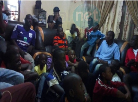 Photos- ambiance de match chez le capitaine des "Lions" de la Téranga, Cheikhou Kouyaté au quartier Juboo de Khaar Yala