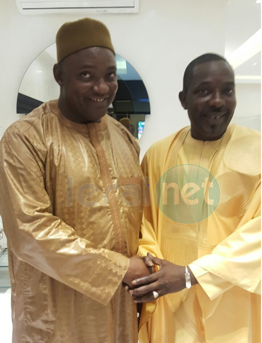 Photo: le Président gambien, Adama Barrow et Mbaye Dièye Faye en mode 'Ndanane'