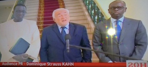 Dominique Strauss-Kahn reçu par le Président Macky Sall 