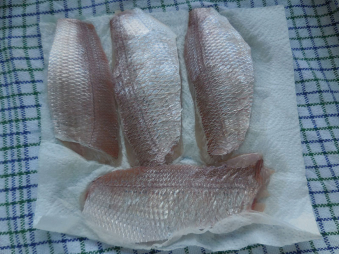 filets de pageots marinés au soja