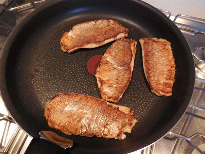 filets de pageots marinés au soja