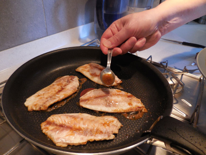 filets de pageots marinés au soja