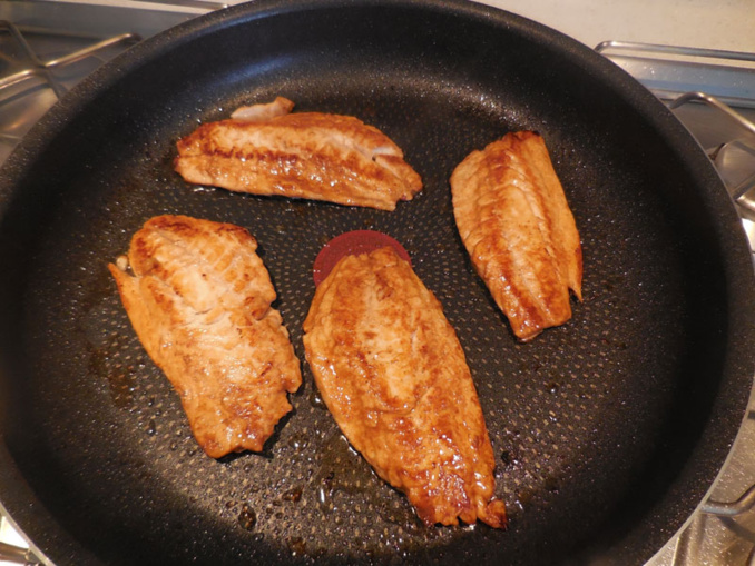 filets de pageots marinés au soja
