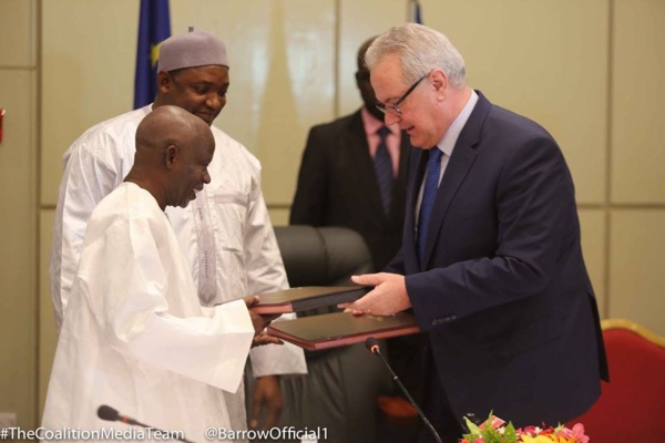 L'UE ouvre un nouveau chapitre avec la Gambie:  50 milliards de franc CFA pour un plan d’aide immédiat