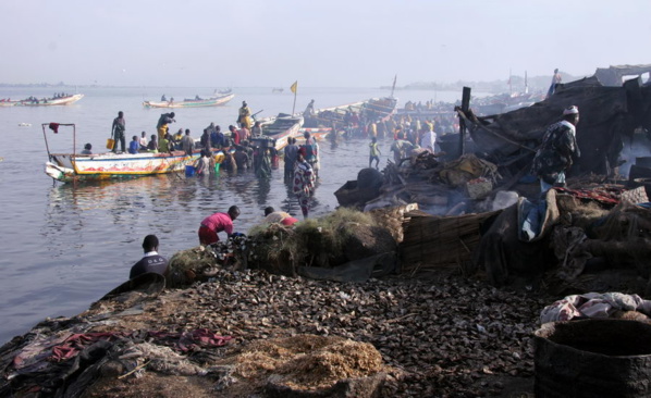 Le quai de pêche de Guet Ndar à Saint-Louis