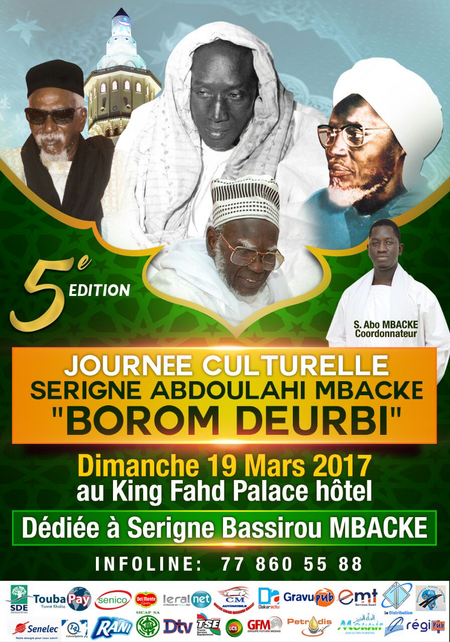 Journées culturelles Serigne Abdoullahi Mbacké: Dakar célébre « Borom Deurbi » le 19 Mars au King Fahd Palace