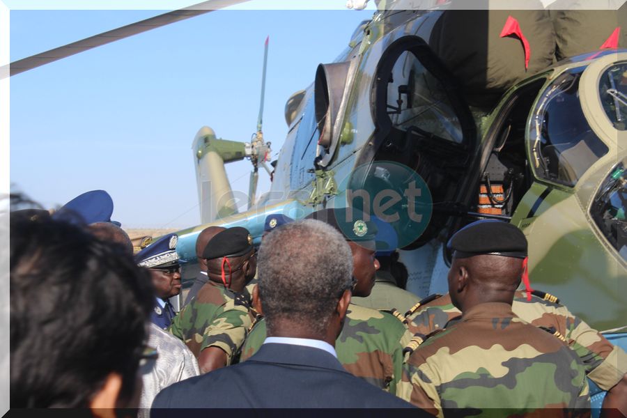 la cérémonie de la réception de deux Aéronefs à la base aérienne capitaine Mame Andalla Cissé