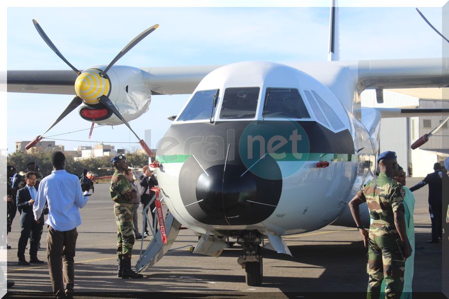 la cérémonie de la réception de deux Aéronefs à la base aérienne capitaine Mame Andalla Cissé