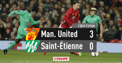 Manchester United coule Saint-Etienne avec un triplé de Zlatan Ibrahimovic
