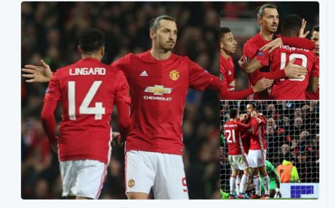 Manchester United coule Saint-Etienne avec un triplé de Zlatan Ibrahimovic