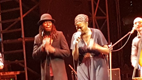 La chanteuse Awa Ly et Fadda Freedy samedi dernier au CCF