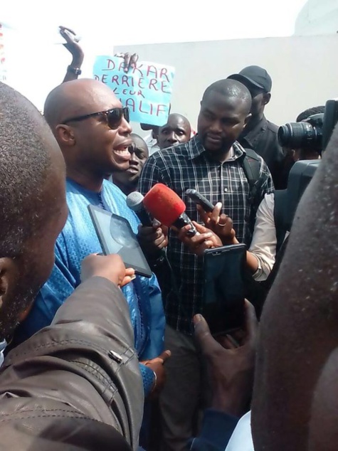 Barthélémy Dias, ce matin au Palais de justice de Dakar