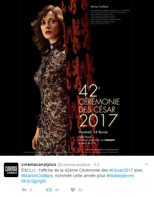 Mode d'emploi de la cérémonie des César 2017