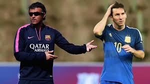 Lionel Messi et Louis Enriqué